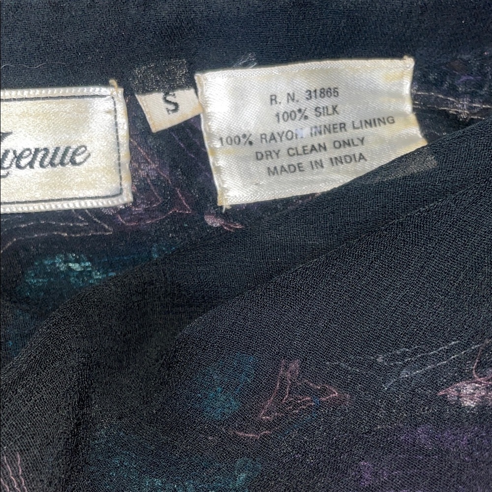 Vintage Saks Fifth Avenue Multicolor Psychedelic Sequin Top // Eclectic Handmade - Picture 7 of 7